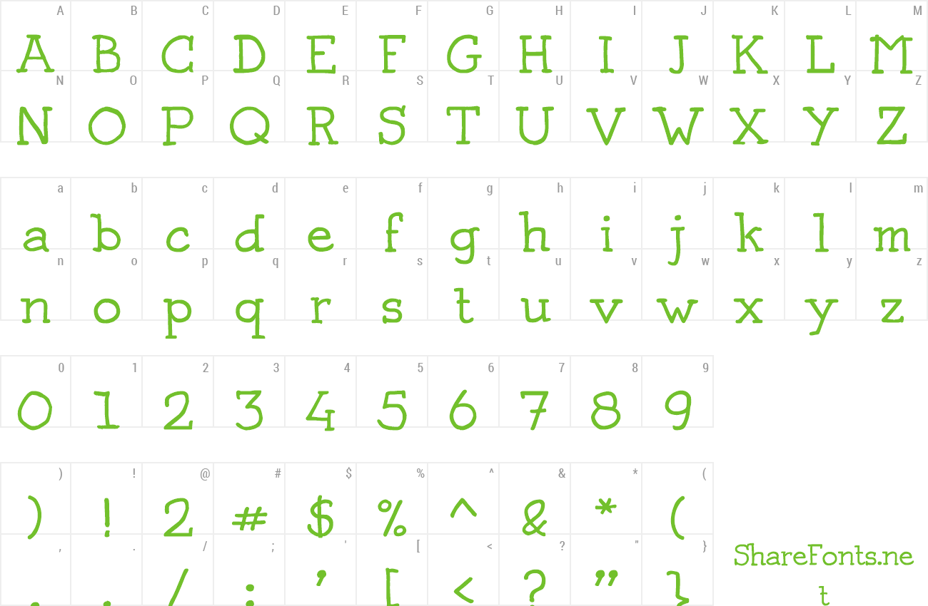 Font Josschrift Serif preview